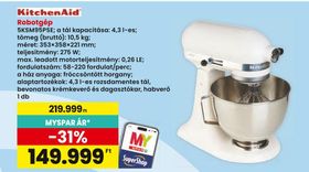 KitchenAid Robotgép – Spar