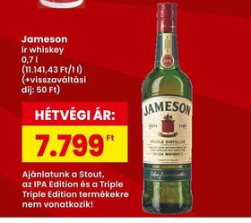Jameson ír whiskey – Spar