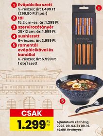 ramentál evőpálcikával és kanállal – Spar