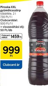 Piroska XXL gyümölcsszörp – Tesco