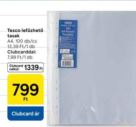 Tesco lefűzhető tasak – Tesco
