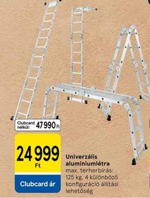 Univerzális alumíniumlétra – Tesco