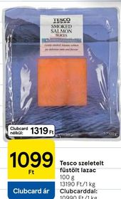 Tesco szeletelt füstölt lazac – Tesco