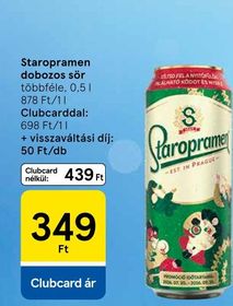 Staropramen dobozos sör – Tesco