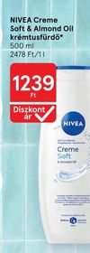 NIVEA Creme Soft & Almond Oil krémtusfürdő – Tesco