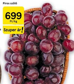 Piros szőlő – Tesco