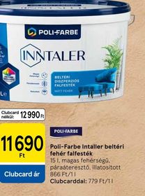 Poli-Farbe Intaller beltéri fehér falfesték – Tesco