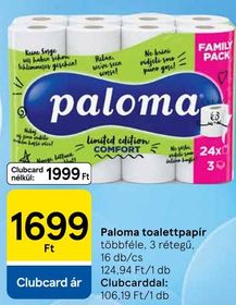 Paloma toalettpapír – Tesco