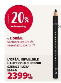 L'ORÉAL INFAILLIBLE HAUTE COULEUR NOIR SZEMCERUZA – Rossmann
