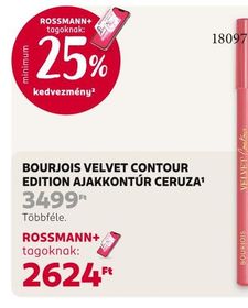 BOURJOIS VELVET CONTOUR EDITION AJAKKONTÚR CERUZA – Rossmann