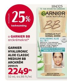 GARNIER HYALURONIC ALOE CLASSIC MEDIUM BB ARCKRÉM – Rossmann