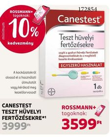Canestest CANESTEST TESZT HÜVELYI FERTŐZÉSEKRE*1 – Rossmann