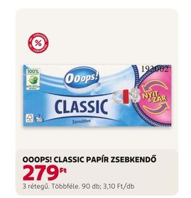 Ooops! OOOPS! CLASSIC PAPÍR ZSEBKENDŐ – Rossmann