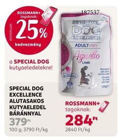 SPECIAL DOG EXCELLENCE ALUTASAKOS KUTYAELEDEL BÁRÁNNYAL – Rossmann