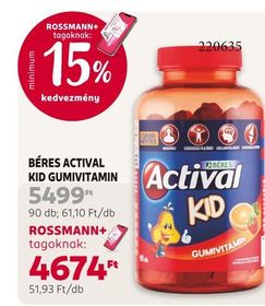 Béres BÉRES ACTIVAL KID GUMIVITAMIN – Rossmann