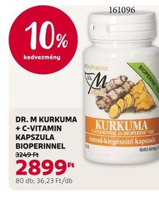 Dr. M DR. M KURKUMA + C-VITAMIN KAPSZULA BIOPERINNEL – Rossmann
