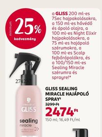 Schwarzkopf GLISS SEALING MIRACLE HAJÁPOLÓ SPRAY – Rossmann