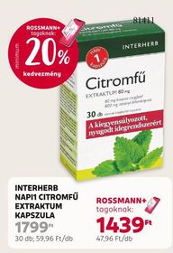 INTERHERB NAPI1 CITROMFŰ EXTRAKTUM KAPSZULA – Rossmann