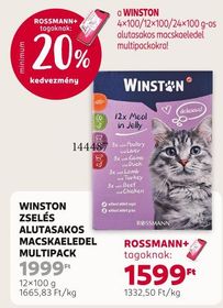 WINSTON ZSELÉS ALUTASAKOS MACSKAELEDEL MULTIPACK – Rossmann