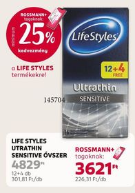 LIFE STYLES UTRATHIN SENSITIVE ÓVSZER – Rossmann