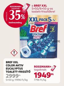 BREF XXL COLOR AKTIV EUCALYPTUS TOALETT-FRISSÍTŐ – Rossmann