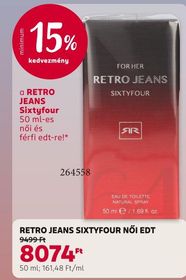 RETRO JEANS SIXTYFOUR NŐI EDT – Rossmann