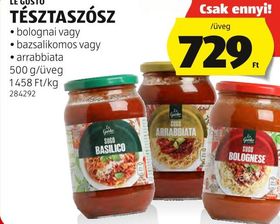 LE GUSTO TÉSZTASZÓSZ – Aldi