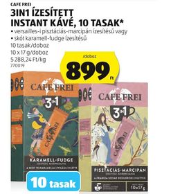 CAFE FREI 3IN1 ÍZESÍTETT INSTANT KÁVÉ, 10 TASAK* – Aldi