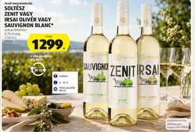 SOLTÉSZ ZENIT VAGY IRSAI OLIVÉR VAGY SAUVIGNON BLANC* – Aldi