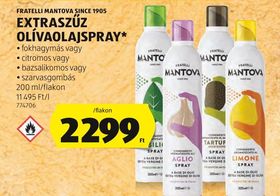 FRATELLI MANTOVA SINCE 1905 EXTRASZŰZ OLÍVAOLAJSPLAY* – Aldi