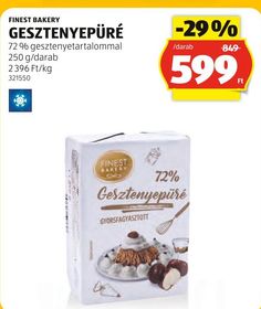 FINEST BAKERY GESZTENYEPÜRÉ – Aldi