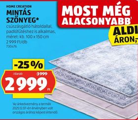 HOME CREATION MINTÁS SZŐNYEG* – Aldi