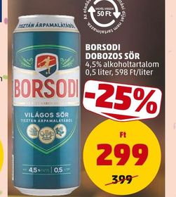BORSODI DOBOZOS SÖR – Penny