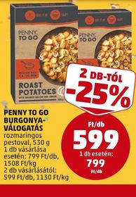 Penny To Go PENNY TO GO BURGONYA-VÁLOGATÁS – Penny