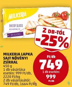 MILKERIA LAPKA SAJT NÖVÉNYI ZSÍRRAL – Penny