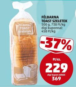 FÉLBARNA TOAST SZELETEK – Penny