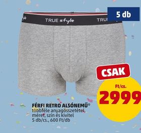 FÉRFI RETRO ALSÓNEMŰ – Penny