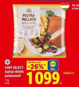CHEF SELECT Sajttal töltött pulykamell – Lidl