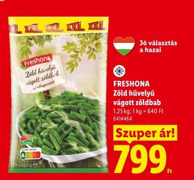 FRESHONA Zöld hüvelyű vágott zöldbab – Lidl