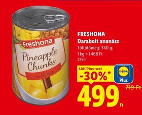 FRESHONA Darabolt ananász – Lidl