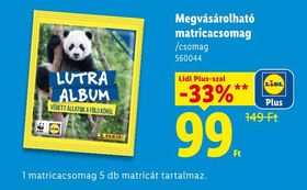 Megvásárolható matricacsomag – Lidl