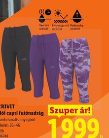 CRIVIT Női capri futónadrág – Lidl
