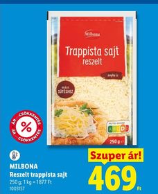 MILBONA Reszelt trappista sajt – Lidl