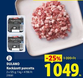 DULANO Kockázott pancetta – Lidl