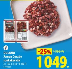 DULANO Jamon Curado sonkakockák – Lidl