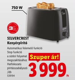 SILVERCREST Kenyérpirító – Lidl