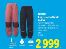 LUPILU Kisgyermek softshell nadrág – Lidl