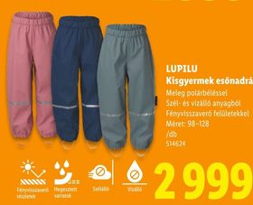LUPILU Kisgyermek esőnadrág – Lidl