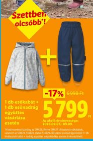 1 db esőkabát + 1 db esőnadrág együttes vásárlása esetén – Lidl