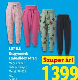 LUPILU Kisgyermek szabadidőnadrág – Lidl
